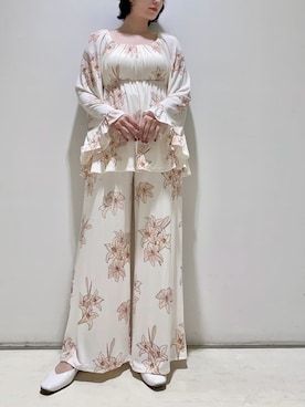 「アイテム（ルームウェア/パジャマ）」を使った、gelato piqueさん（レディース・155cm）の秋コーディネート