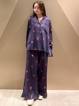 「アイテム（ルームウェア/パジャマ）」を使った、gelato piqueさん（レディース・150cm）の冬コーディネート