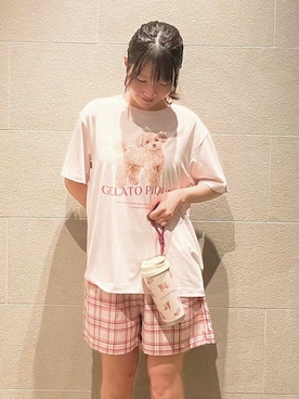 「アイテム（食器/キッチン）」を使った、gelato piqueさん（レディース・156cm）の夏コーディネート