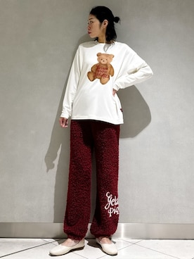 「リラックス」｜gelato piqueさん（レディース・168cm）の冬コーディネート