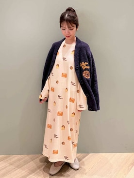 「アイテム（ルームウェア/パジャマ）」を使った、gelato piqueさん（レディース・156cm）の冬コーディネート