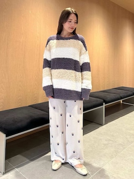 「アイテム（ルームウェア）」を使った、gelato piqueさん（レディース・157cm）の秋コーディネート