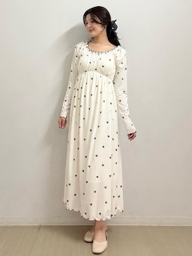 「アイテム（ルームウェア/パジャマ、ホワイト系）」を使った、gelato piqueさん（レディース・164cm）の秋コーディネート