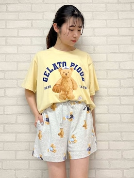 「アイテム（ルームウェア）」を使った、gelato piqueさん（レディース・155cm）の夏コーディネート