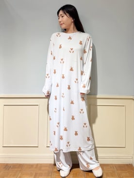 「アイテム（ルームウェア/パジャマ）」を使った、gelato piqueさん（レディース・158cm）の冬コーディネート