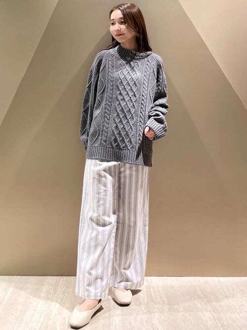 gelato pique スノーシーン ニットルームウェア HOMME】調温スムーズィープルオーバー(ニットプルオーバー)｜ルーム