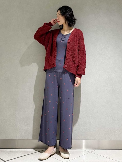 ストロベリー柄ロングパンツ（ルームウェア/パジャマ）｜gelato pique