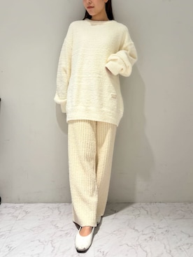 「アイテム（ルームウェア）」を使った、gelato piqueさん（レディース・150cm）の冬コーディネート