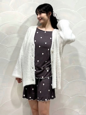 「アイテム（ルームウェア/パジャマ、ホワイト系）」を使った、gelato piqueさん（レディース・154cm）の秋コーディネート