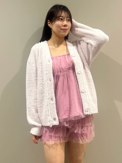 新品☆gelato pique ジェラピケ　ピンク チュール ルームウェアセット gelato pique（ジェラートピケ） gelato pique Valentine 総柄ロング