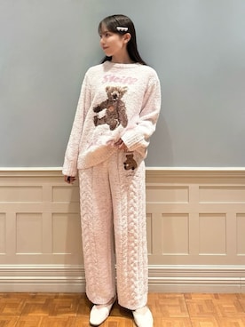 「アイテム（ルームウェア/パジャマ）」を使った、gelato piqueさん（レディース・161cm）の冬コーディネート