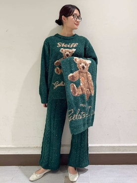 「アイテム（ブランケット）」を使った、gelato piqueさん（レディース・160cm）の冬コーディネート