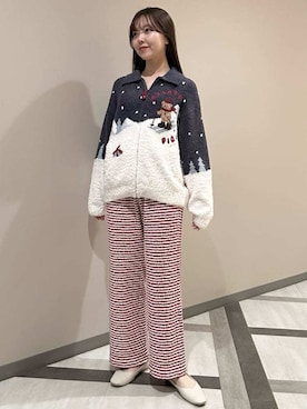 「アイテム（ルームウェア）」を使った、gelato piqueさん（レディース・158cm）の秋コーディネート