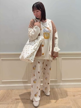 「アイテム（ルームウェア/パジャマ）」を使った、gelato piqueさん（レディース・151cm）の夏コーディネート