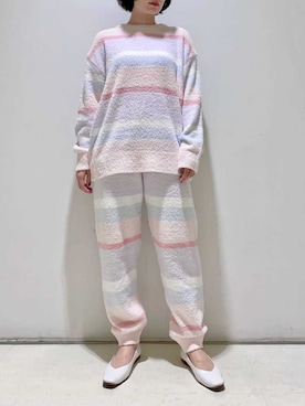 「アイテム（ルームウェア）」を使った、gelato piqueさん（レディース・155cm）の秋コーディネート