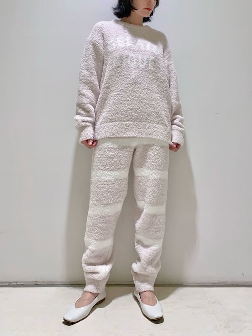 パウダーロゴジャガードプルオーバー＆ロングパンツセット（ルーム