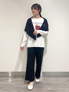 「アイテム（ルームウェア、ブラック系）」を使った、gelato piqueさん（レディース・165cm）の秋コーディネート