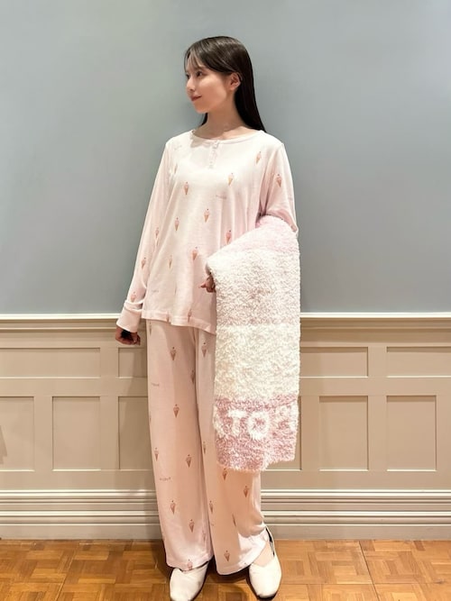 モチーフ3柄ワッフルロンT（ルームウェア/パジャマ）｜gelato pique