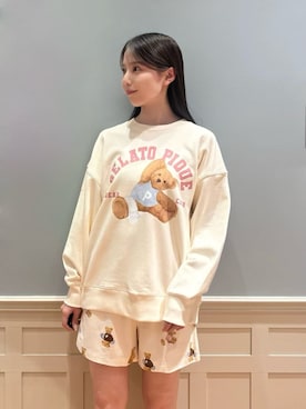 「アイテム（ルームウェア）」を使った、gelato piqueさん（レディース・161cm）の夏コーディネート