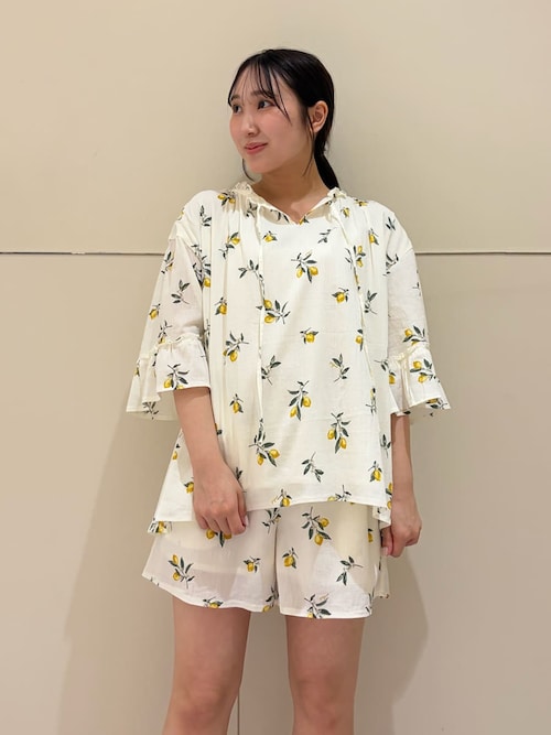 フルーツ小花柄ショートパンツ（ルームウェア/パジャマ）｜gelato