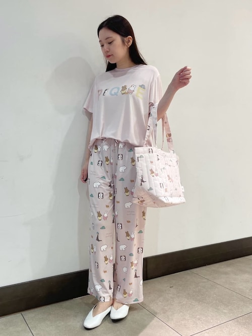 【完売品】ジェラートピケ　【Dick Bruna】【接触冷感】総柄ロングパンツ Dick Bruna】【接触冷感】総柄ロングパンツ（ルームウェア