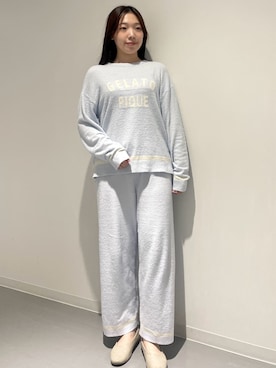 「アイテム（ルームウェア）」を使った、gelato piqueさん（レディース・162cm）の夏コーディネート