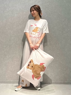 「アイテム（寝具）」を使った、gelato piqueさん（レディース・156cm）の春コーディネート