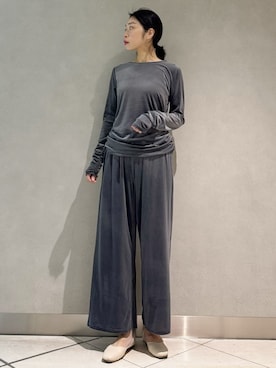 「アイテム（ルームウェア/パジャマ）」を使った、gelato piqueさん（レディース・168cm）の冬コーディネート