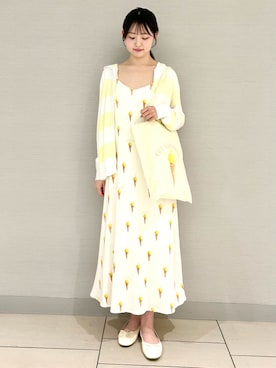 「アイテム（ルームウェア）」を使った、gelato piqueさん（レディース・166cm）の春コーディネート