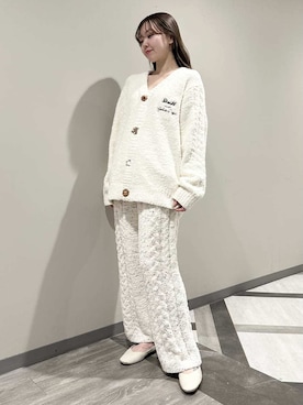 「アイテム（ルームウェア）」を使った、gelato piqueさん（レディース・158cm）の冬コーディネート