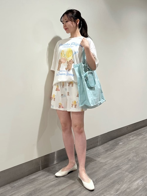 アイスクリームベアワンポイントTシャツ（ルームウェア/パジャマ