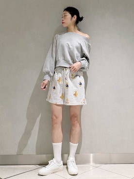 「アイテム（ルームウェア）」を使った、gelato piqueさん（レディース・168cm）の冬コーディネート