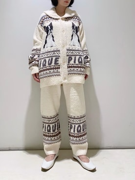 「アイテム（ルームウェア）」を使った、gelato piqueさん（レディース・155cm）の秋コーディネート