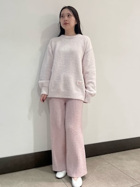 「クリスマス」｜「アイテム（ルームウェア/パジャマ）」を使った、gelato piqueさん（レディース・158cm）の冬コーディネート