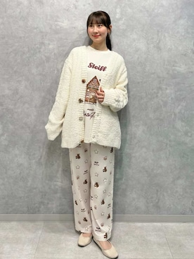 「アイテム（ルームウェア）」を使った、gelato piqueさん（レディース・165cm）の冬コーディネート