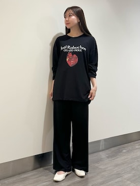 「アイテム（ルームウェア、ブラック系）」を使った、gelato piqueさん（レディース・158cm）の秋コーディネート