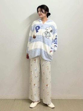 「アイテム（ルームウェア）」を使った、gelato piqueさん（レディース・164cm）の秋コーディネート