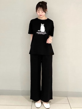 「アイテム（ルームウェア）」を使った、gelato piqueさん（レディース・166cm）の春コーディネート