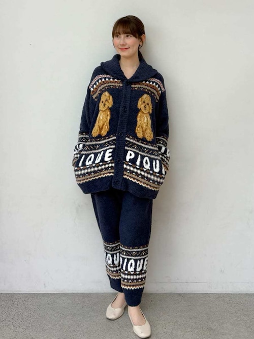 HOMME】 パウダーノルディック DOGジャガードカウチン（ルームウェア