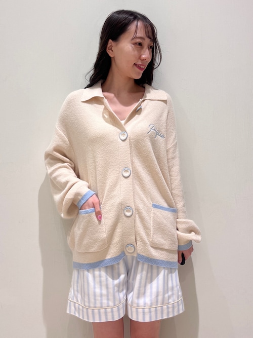 【ジェラートピケ】モーニング ニット ショートパンツ モーニングストライプショートパンツ(ショートパンツ)｜ルーム