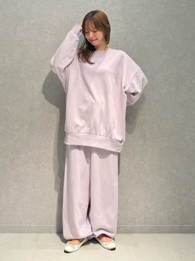 「アイテム（ルームウェア/パジャマ、パープル系）」を使った、gelato piqueさん（レディース・156cm）の夏コーディネート