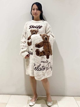 「アイテム（ルームウェア）」を使った、gelato piqueさん（レディース・150cm）の冬コーディネート