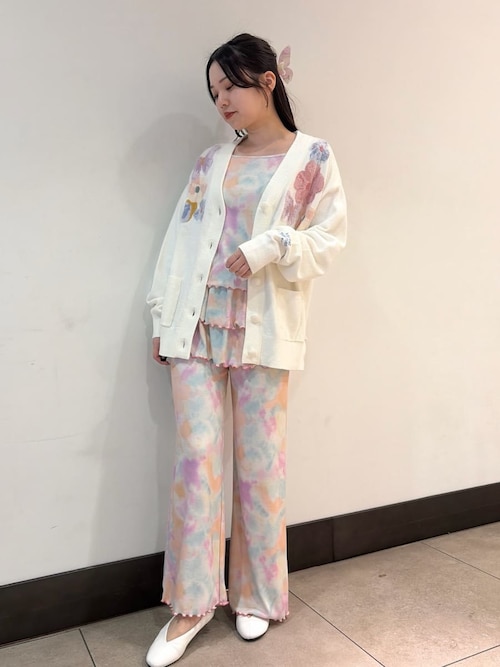 新品未使用 GELATO PIQUE ピーチ柄 パジャマ セットアップ ルーム
