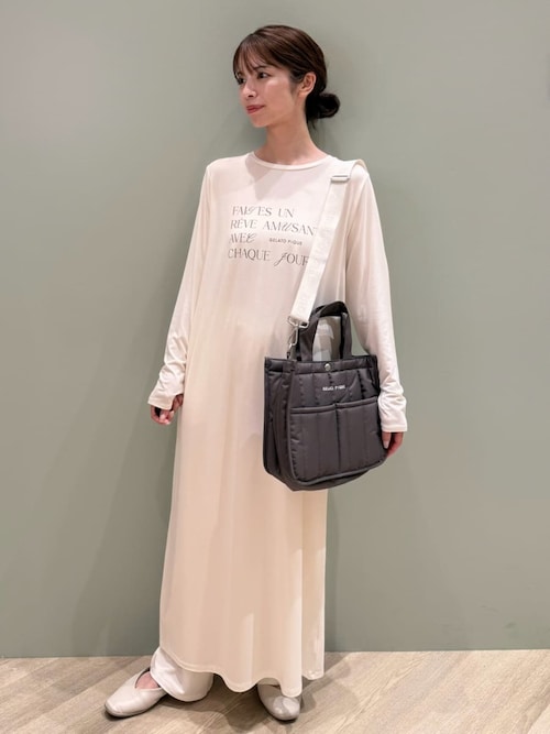 フェミニンレーヨンロゴワンピース（ルームウェア/パジャマ）｜gelato