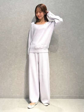 「アイテム（ルームウェア/パジャマ）」を使った、gelato piqueさん（レディース・156cm）の冬コーディネート