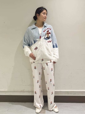 「アイテム（ルームウェア）」を使った、gelato piqueさん（レディース・160cm）の秋コーディネート