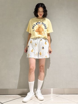 「アイテム（ルームウェア）」を使った、gelato piqueさん（レディース・168cm）の夏コーディネート