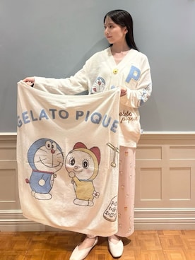 「アイテム（ルームウェア）」を使った、gelato piqueさん（レディース・161cm）の夏コーディネート