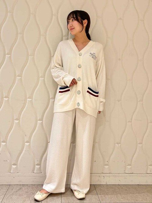 JOEL ROBUCHON】スムーズィーシルクロングパンツ（ルームウェア  