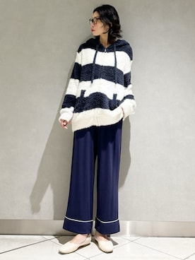 「アイテム（ルームウェア/パジャマ）」を使った、gelato piqueさん（レディース・168cm）の冬コーディネート